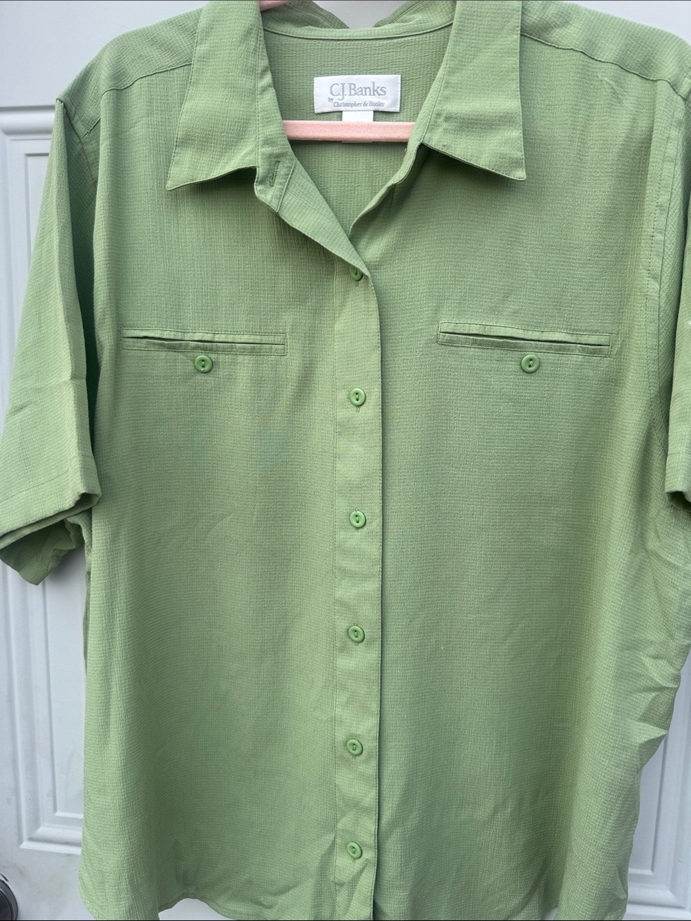 CJ Banks Green Women’s Top